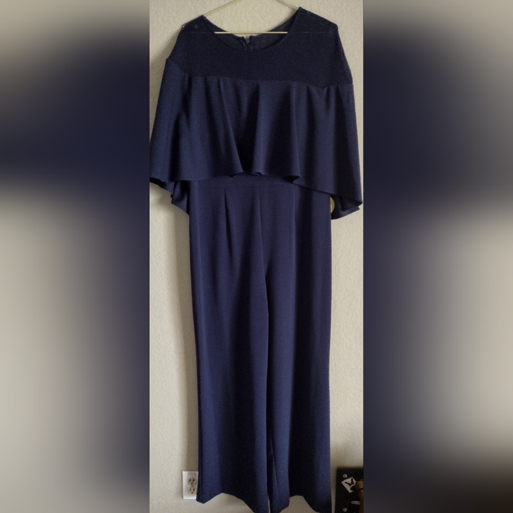 Ladies Navy Blue Jumpsuit